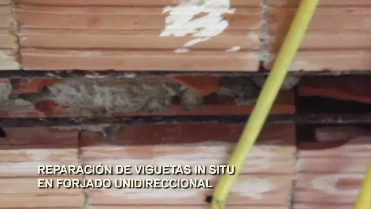 Rehabilitación Estructural - Reparación de viguetas in situ en forjado unidireccional.