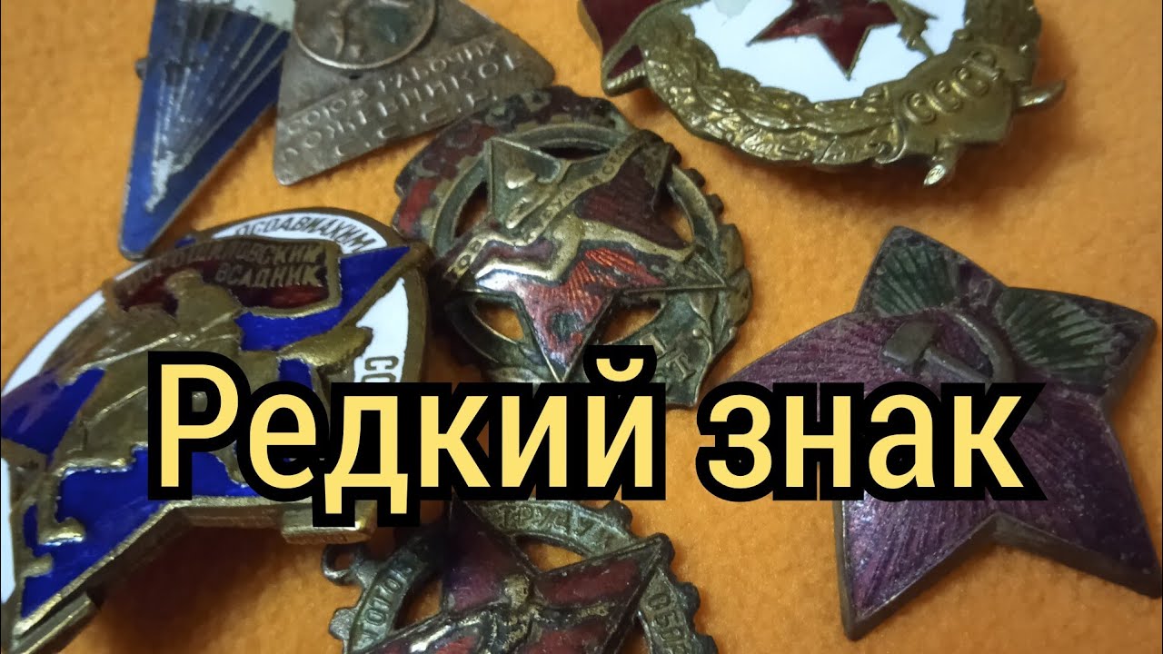 Размышления. Редкий знак. Союз кожевников СССР.