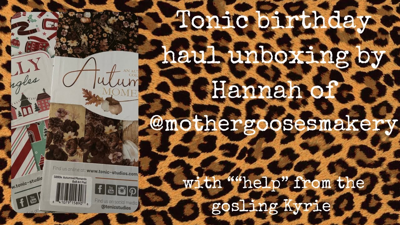 Unboxing Tonic Studios 2025 birthday haul with “help” from my daughter 