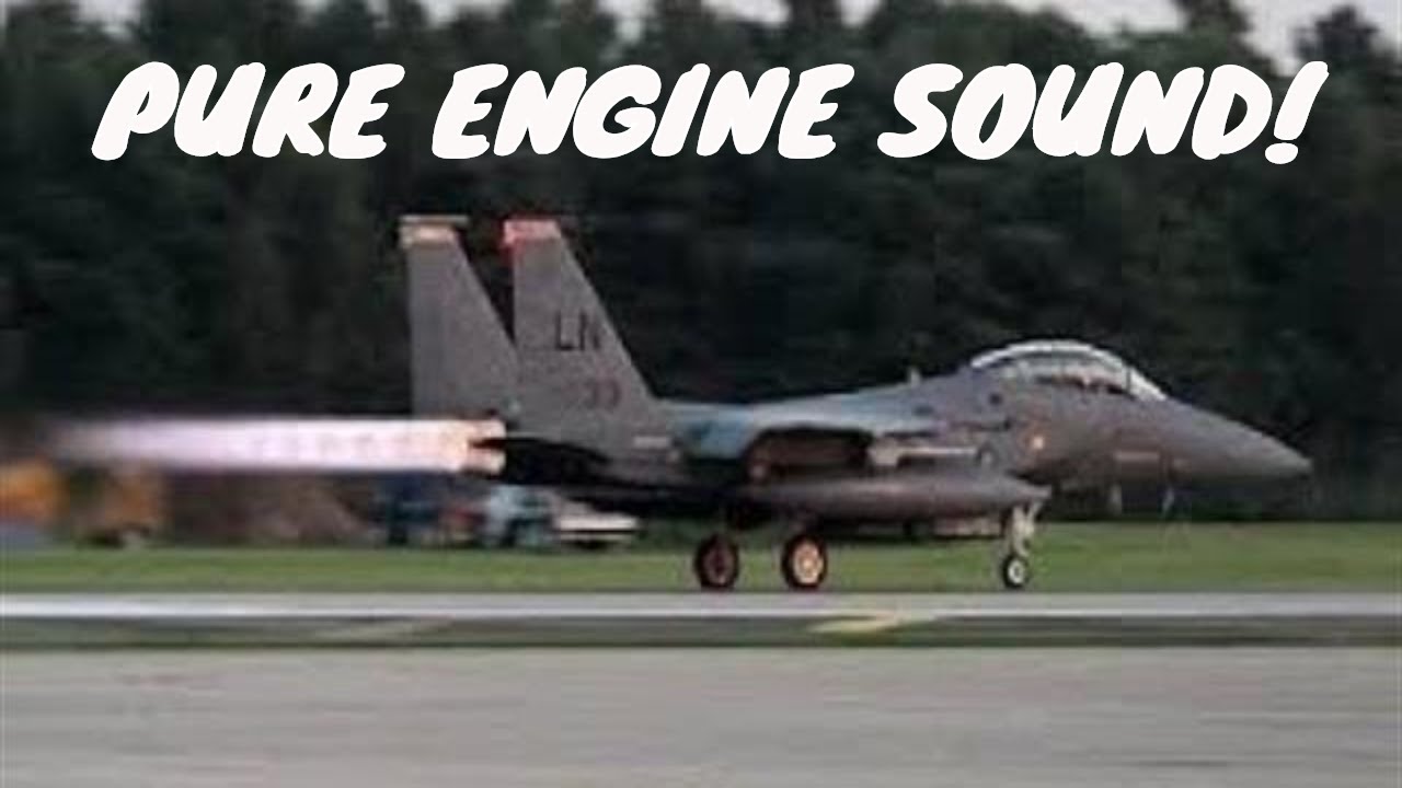 🇺🇸 Pure F-15 Engine Sounds on Takeoff at RAF Lakenheath