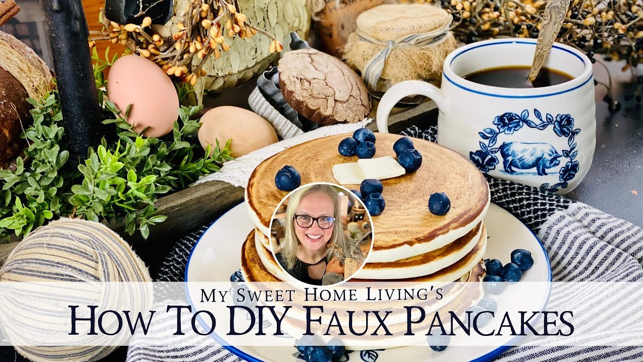 How To Make Fake Pancakes - DIY Primitive Style Pancakes