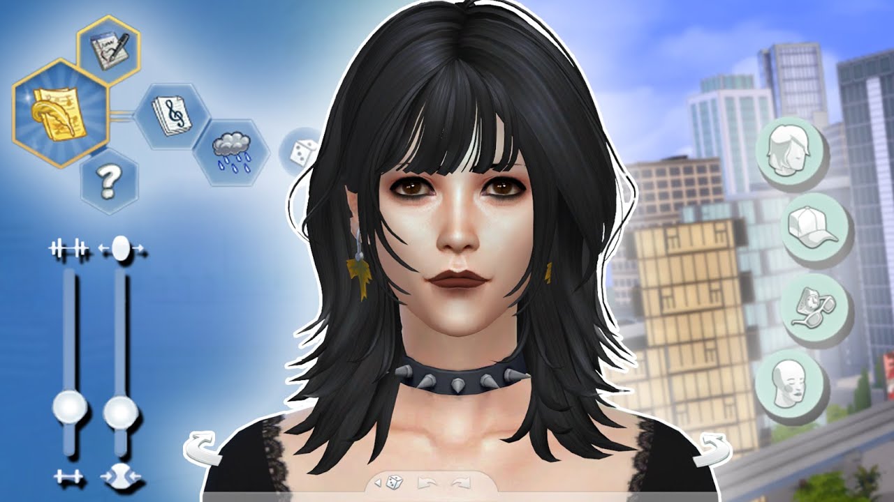 I try to make the perfect goth girl in Sims 4