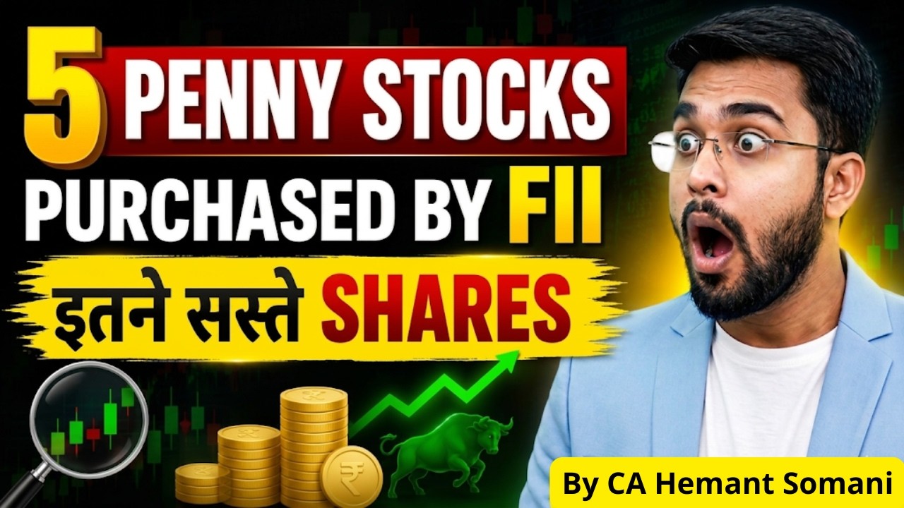 Top 5 Penny Stocks which FII are Buying 📈 Best Stocks to Watch