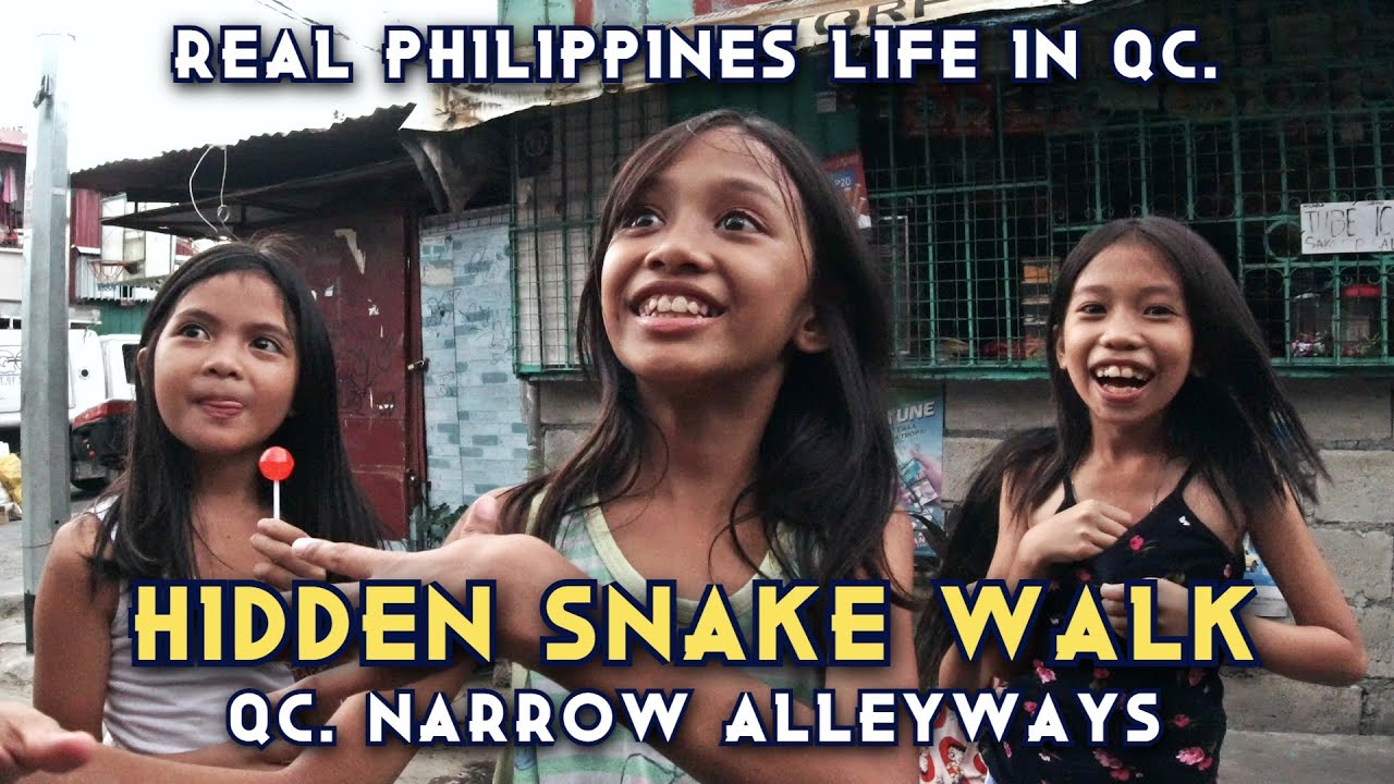 HIDDEN SNAKE WALK | UNSEEN NARROW ALLEYWAYS AT SAUYO | Quezon City Philippines In [4k]