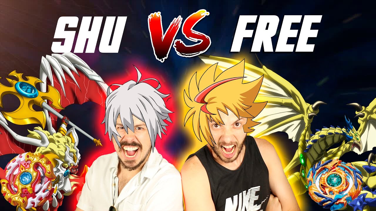 DESAFIEI O DUBLADOR DO SHU E DO FREE PRA UMA BATALHA DE BEYBLADE!!!