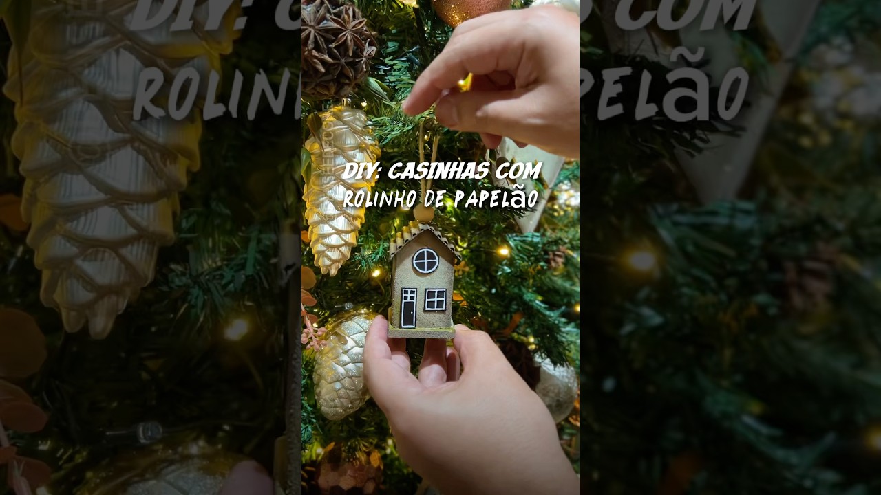 🎄 ENFEITE DE NATAL COM ROLINHO DE PAPEL!