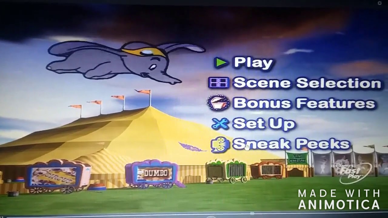 Sneak peeks menus