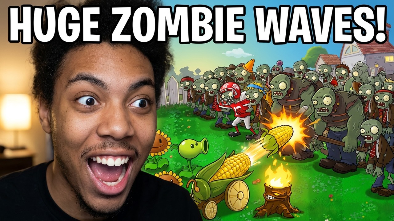 HUGE WAVES OF ZOMBIES INCOMING!!! | Plants vs Zombies Survival Mode (Part 1)