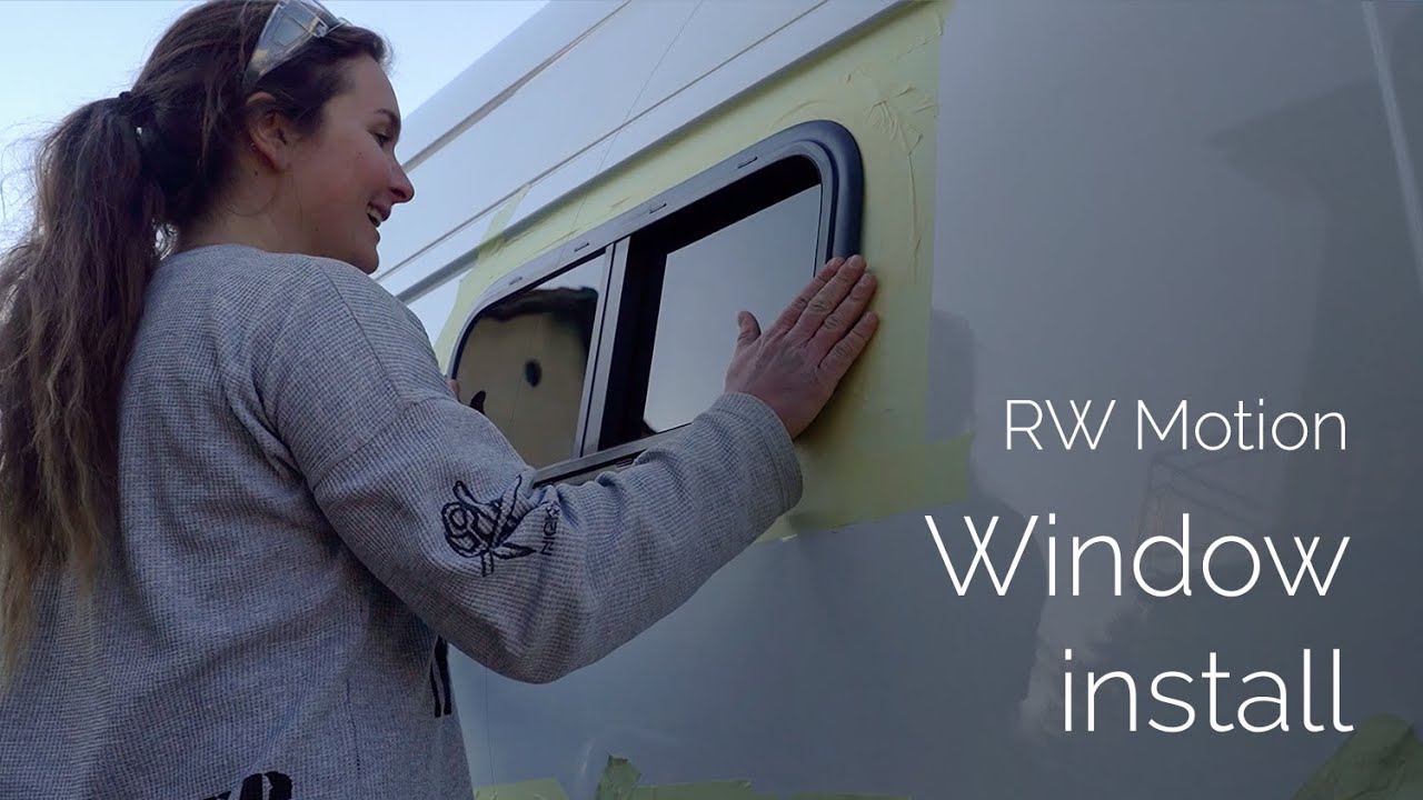 Van window installation | RW Motion