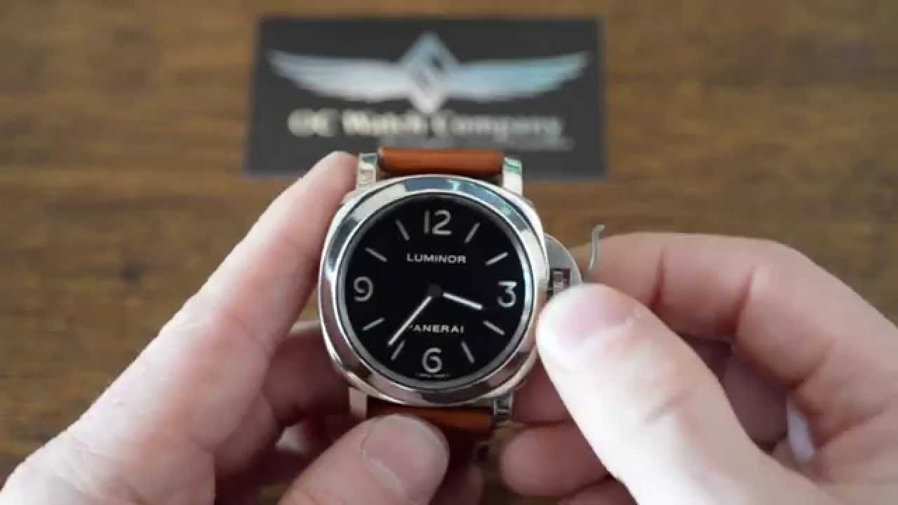 How To Wind a Manual Wind Panerai Luminor PAM112 Watch by OC Watch Company