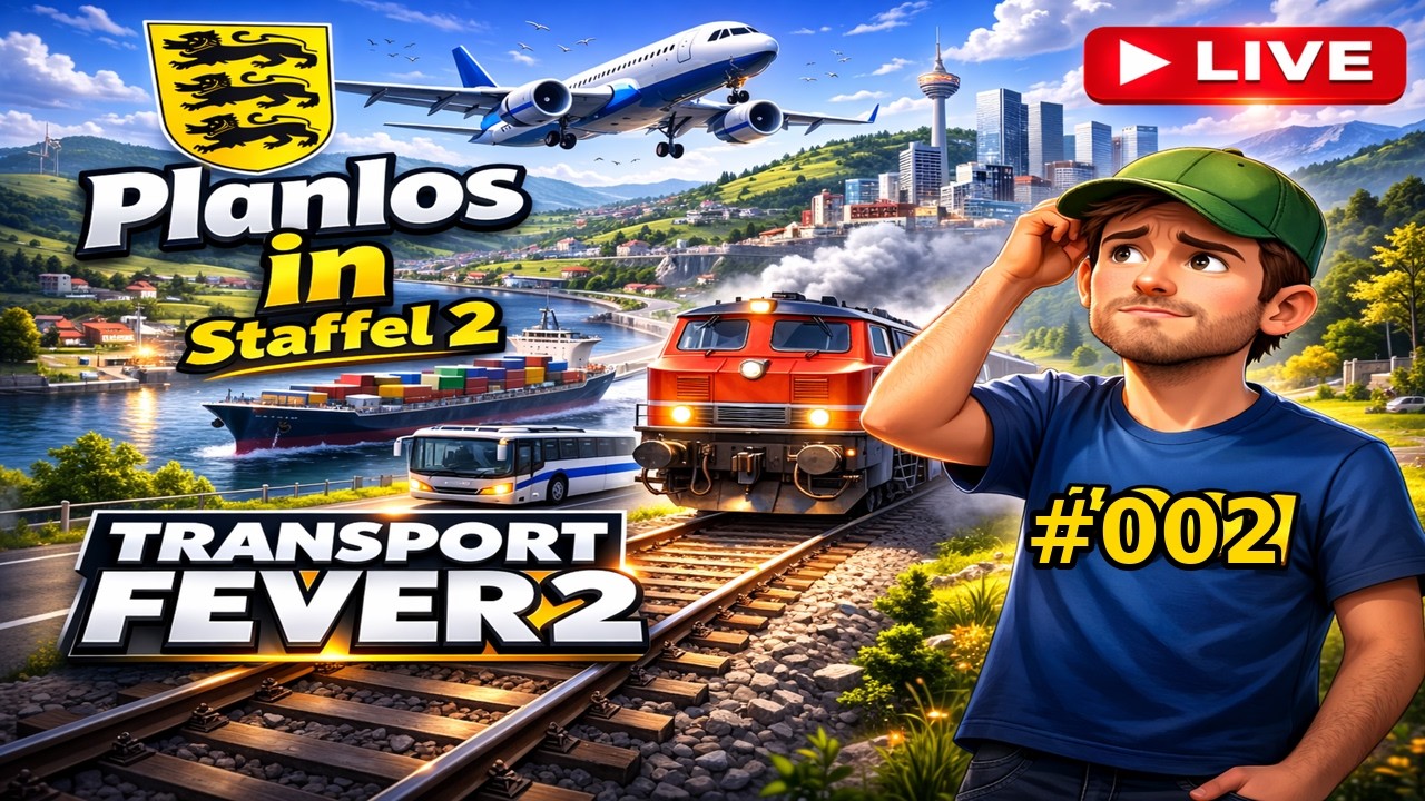 Planlos in Transport Fever 2 #002 Staffel 2 | Der Anfang  | Livestream Deutsch
