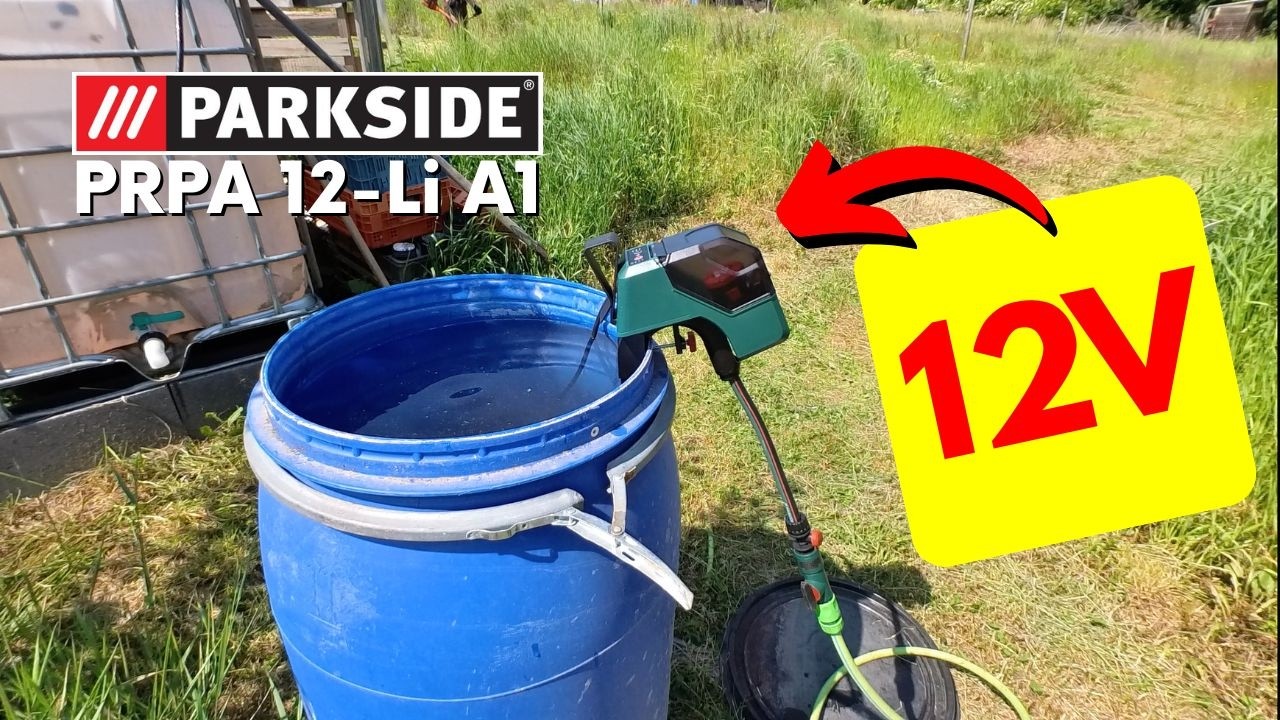 Akumulátorové čerpadlo na dešťovou vodu PARKSIDE PRPA 12-Li A1 | Recenze 12V verze