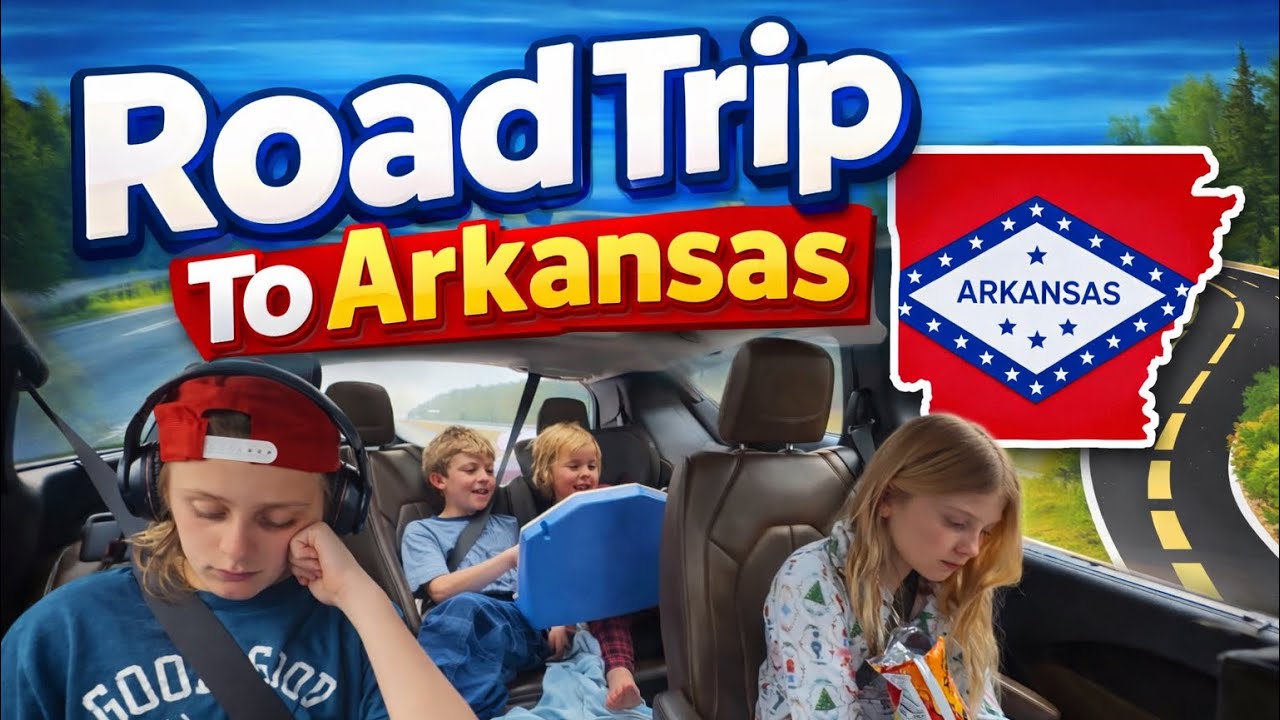 Surviving a Road Trip From Ohio to Arkansas With 5 Kids 😅 | Family Vlog 