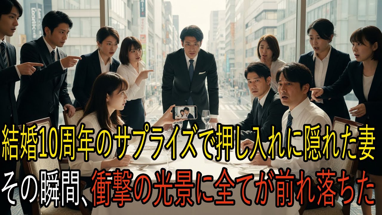 結婚10周年のサプライズで押し入れに隠れた妻――扉の向こうで目にした光景に、すべてが崩れ落ちた