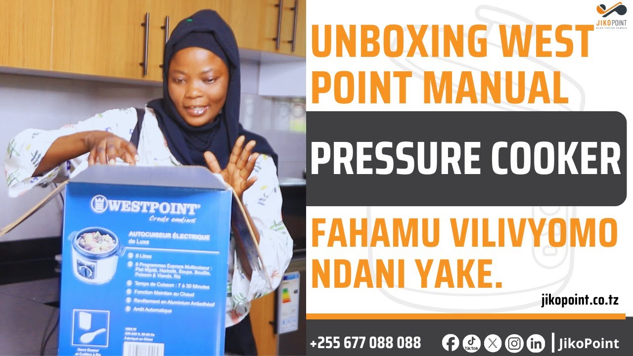 Unboxing West Point Manual Pressure Cooker | Fahamu vitu vyote vilivyomo Ndani yake.