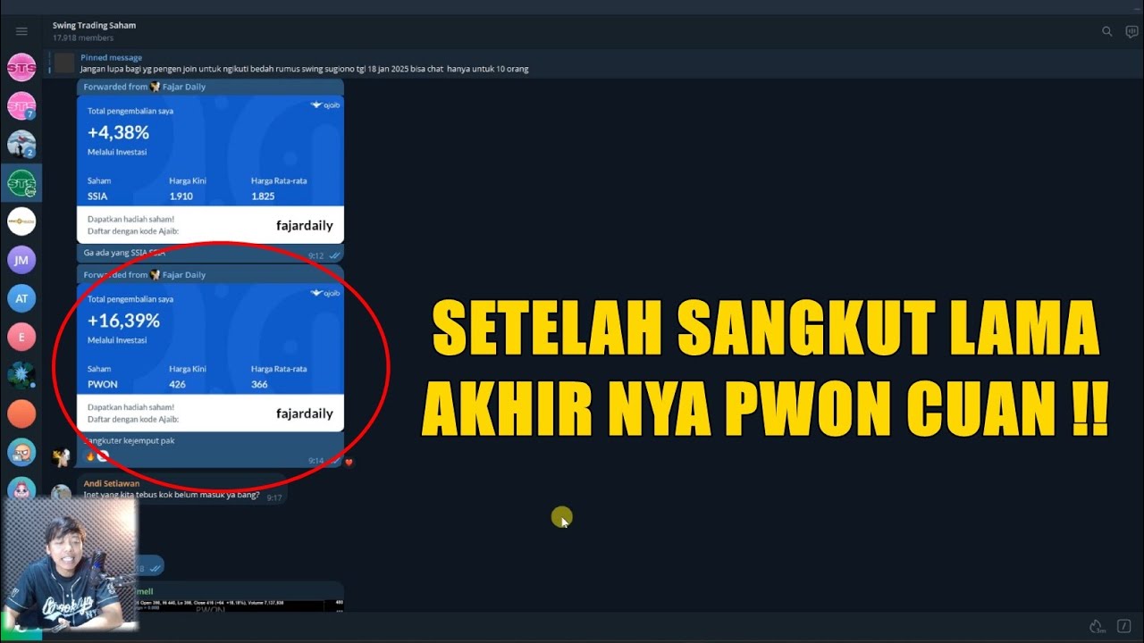 Setelah sangkut lama akhirnya saham PWON cuan bro