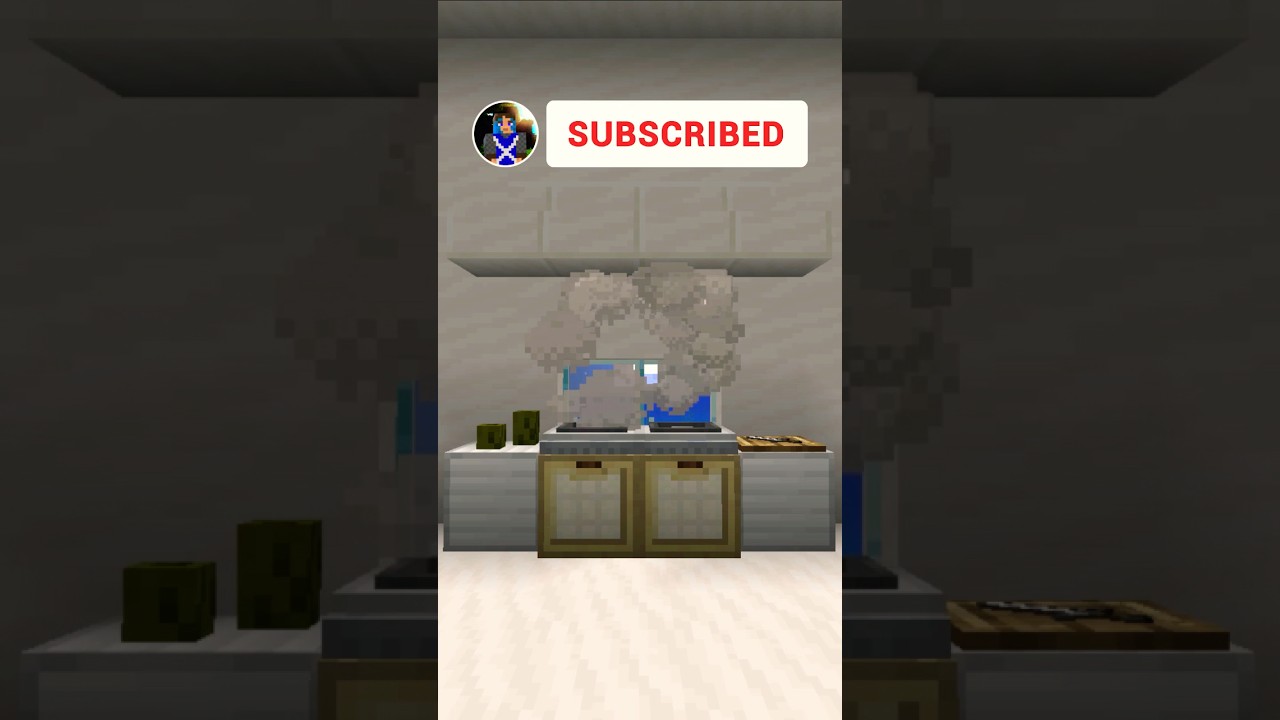 Minecraft Modern Kitchen 😱 #shorts