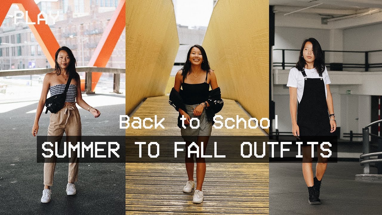 BACK TO SCHOOL OUTFITS | Summer to Fall Lookbook 2018 ft. Jessica Xia