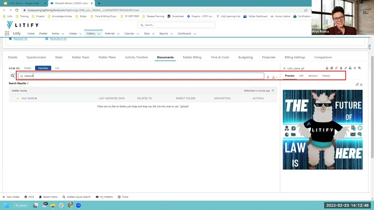 Litify Training: Document Management