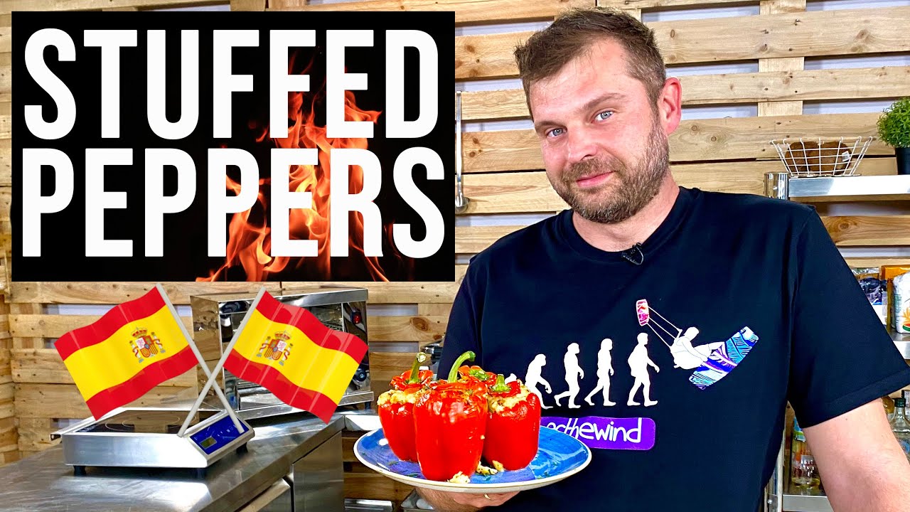 COD STUFFED BELL PEPPERS & TINTO DE VERANO DRINK | Chef's Gear Recipes
