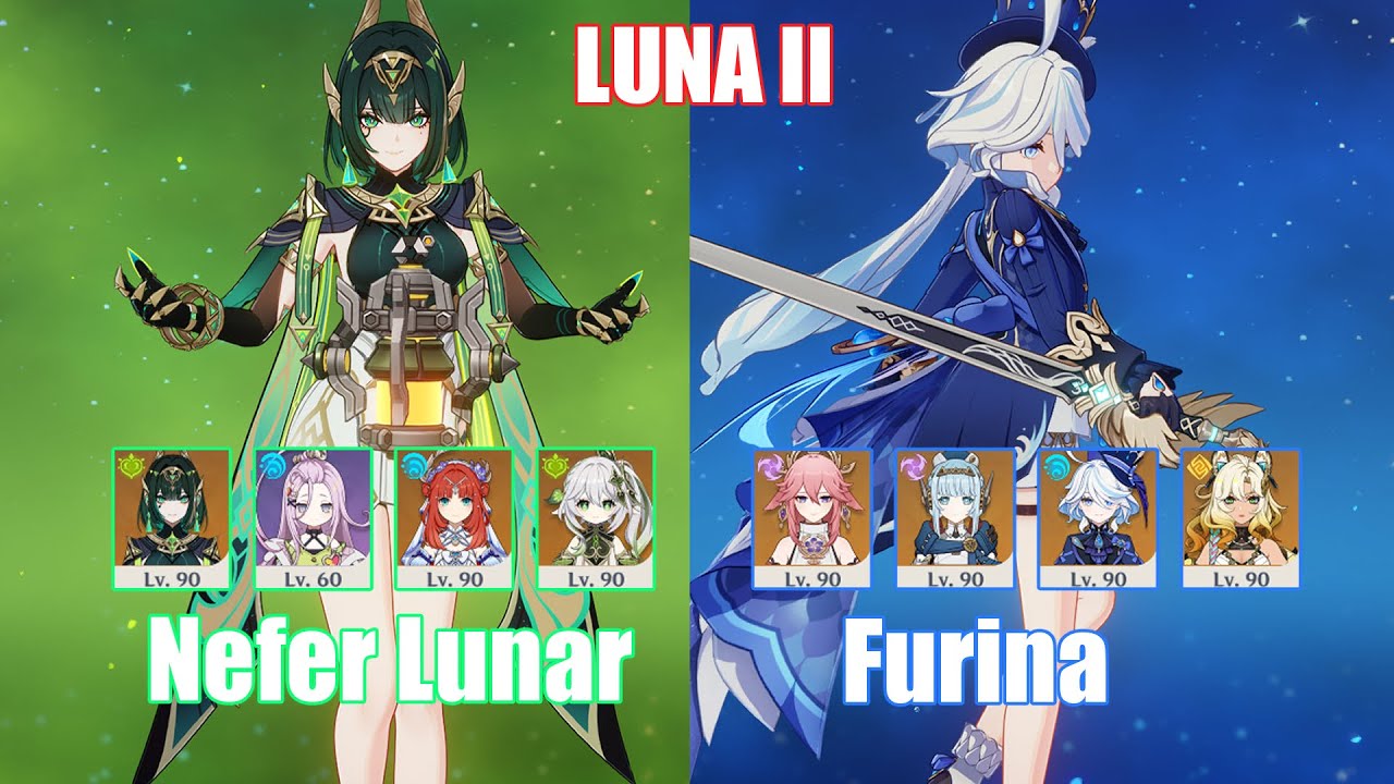 C0 Nefer Lunar & C0 Furina | Spiral Abyss Luna II | Genshin Impact