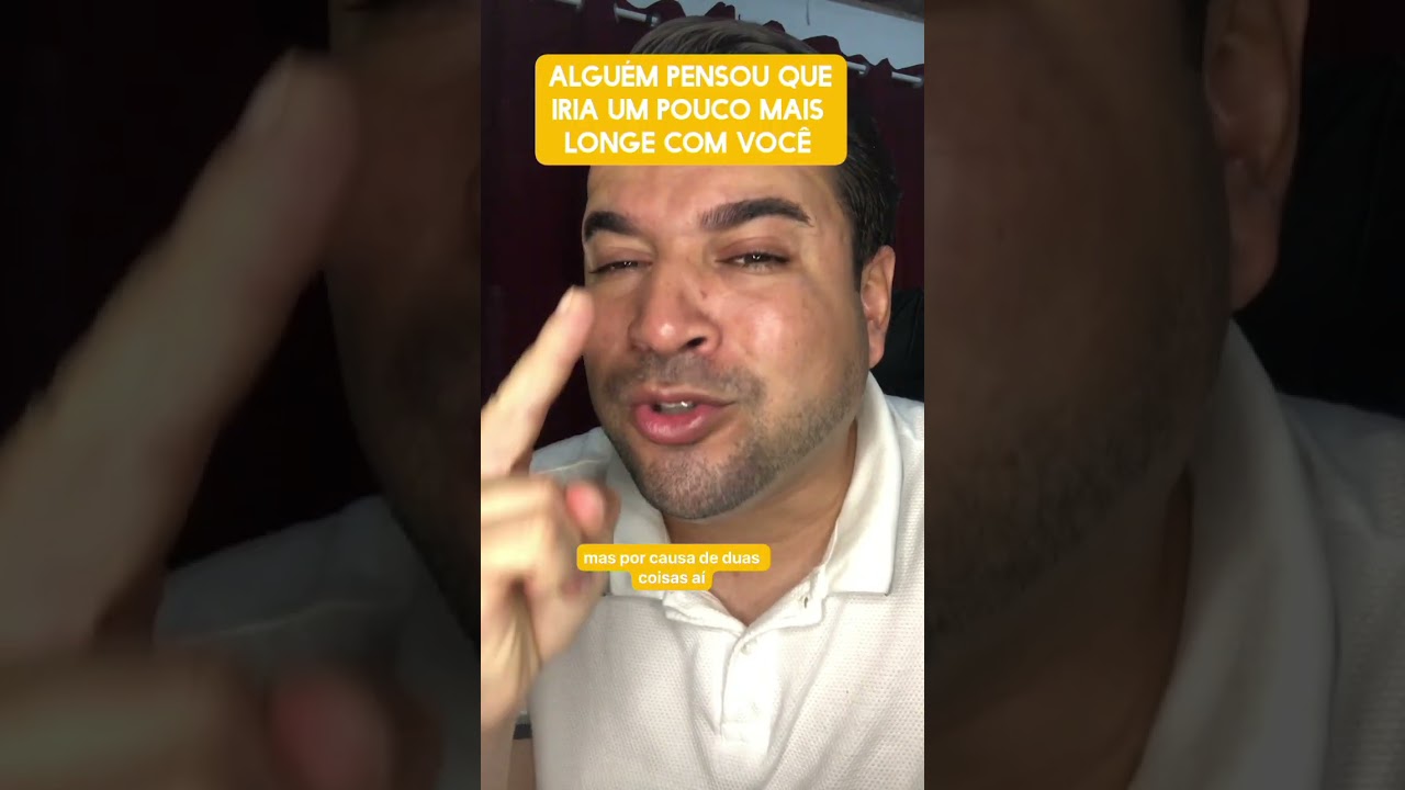Alguém pensou que iria um pouco mas longe com você 