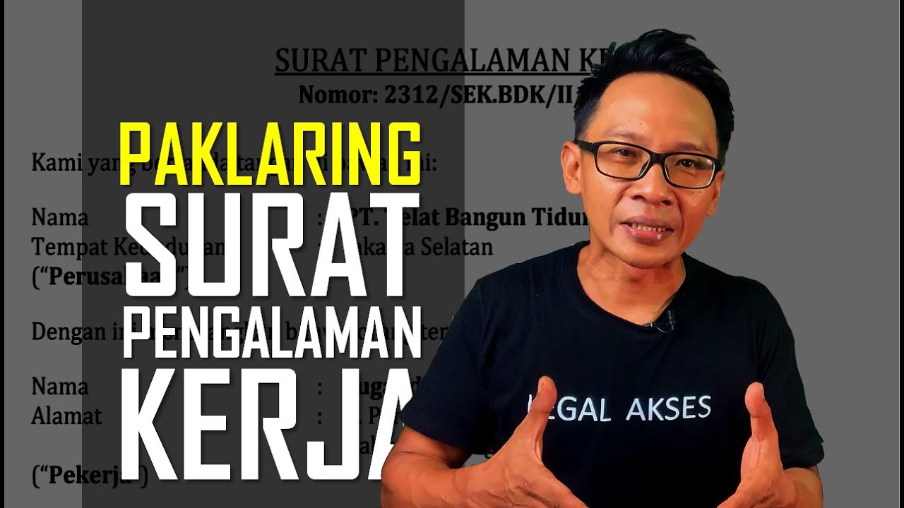 PAKLARING - Jika Perusahaan Tidak Memberikan Surat Pengalaman Kerja Karyawan