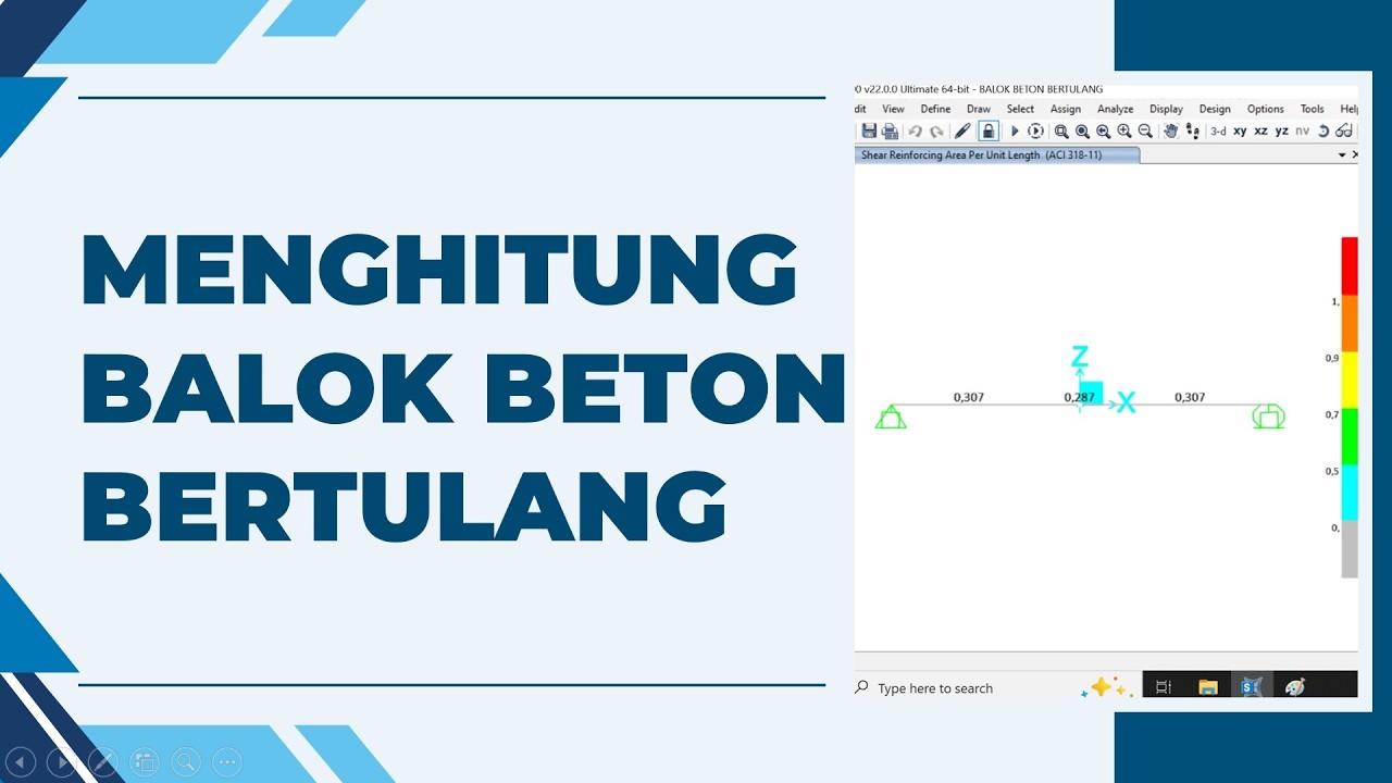 BAB V - MENGHITUNG BALOK BETON BERTULANG (SAP2000)