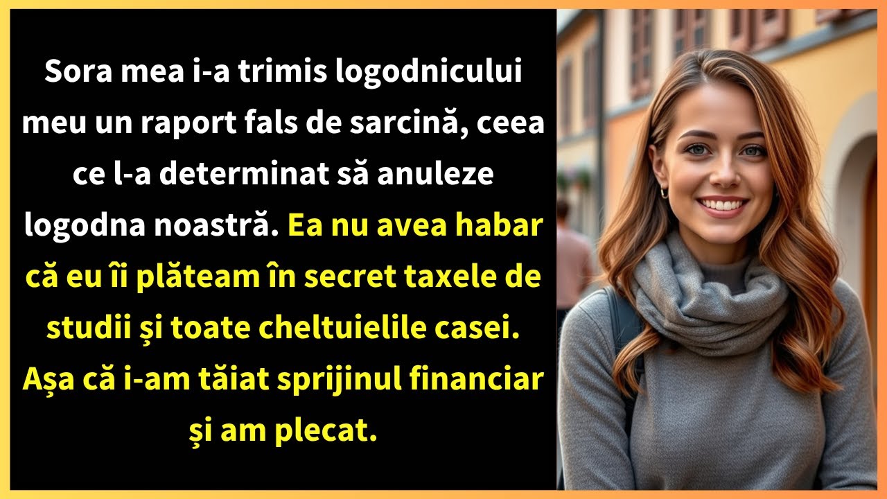 Sora mea i-a trimis logodnicului meu un raport fals de sarcină, ceea ce l-a determinat să anuleze