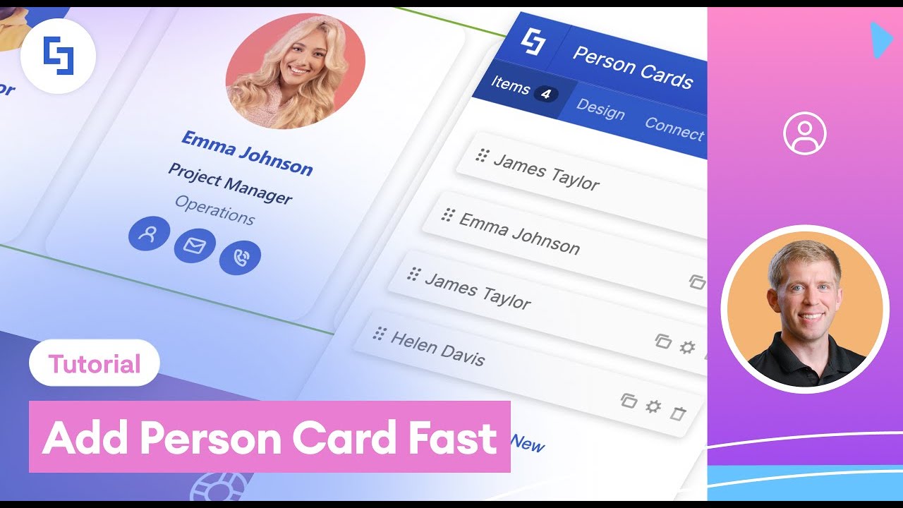 SharePoint Team Profiles (No Code) | Person Cards