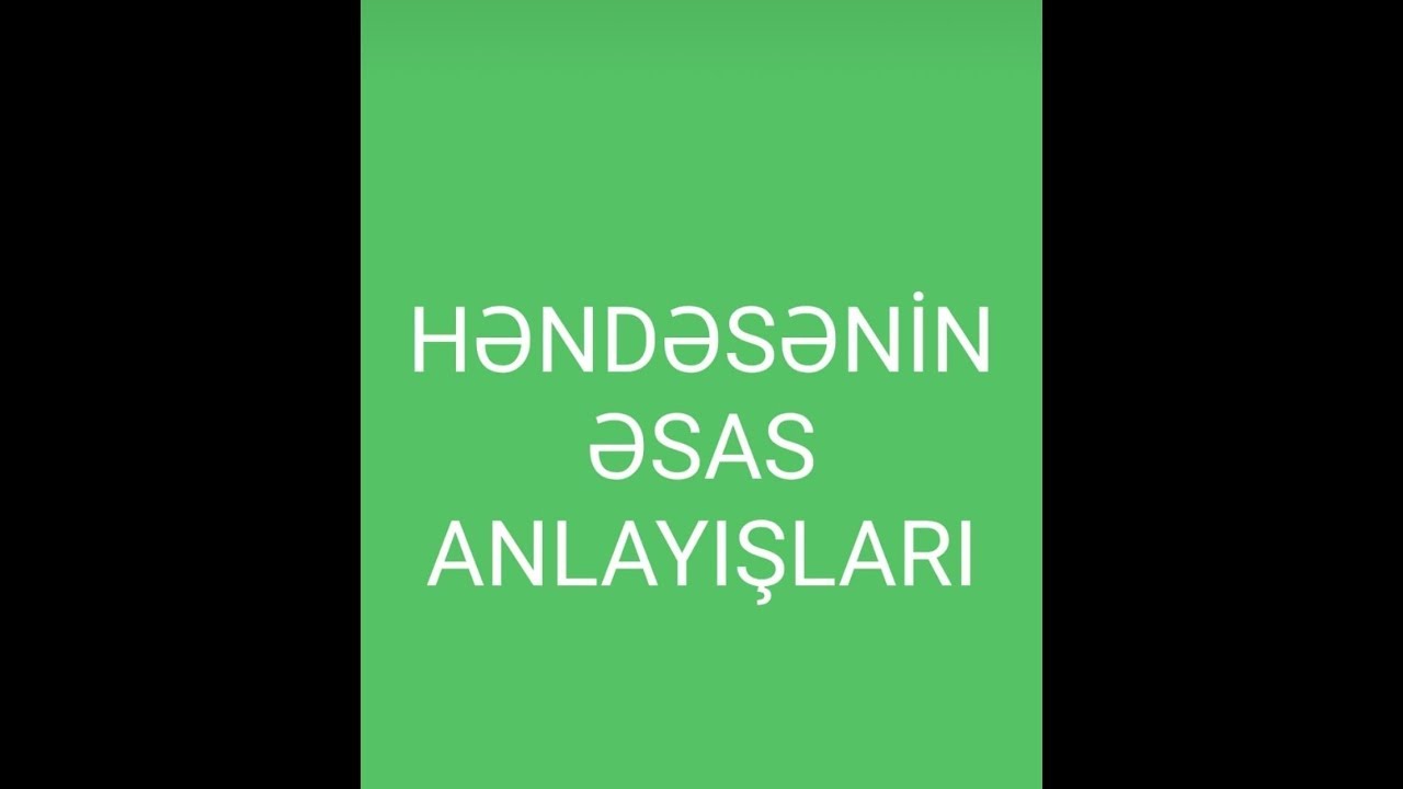 Həndəsənin əsas anlayışları.Test toplusu 81-161