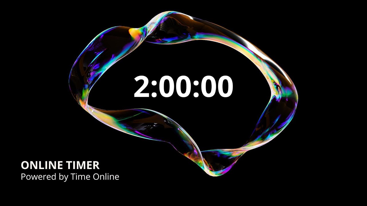 2 Hour Timer &ndash; Minimalist Clock for Deep Work | TimeOnline