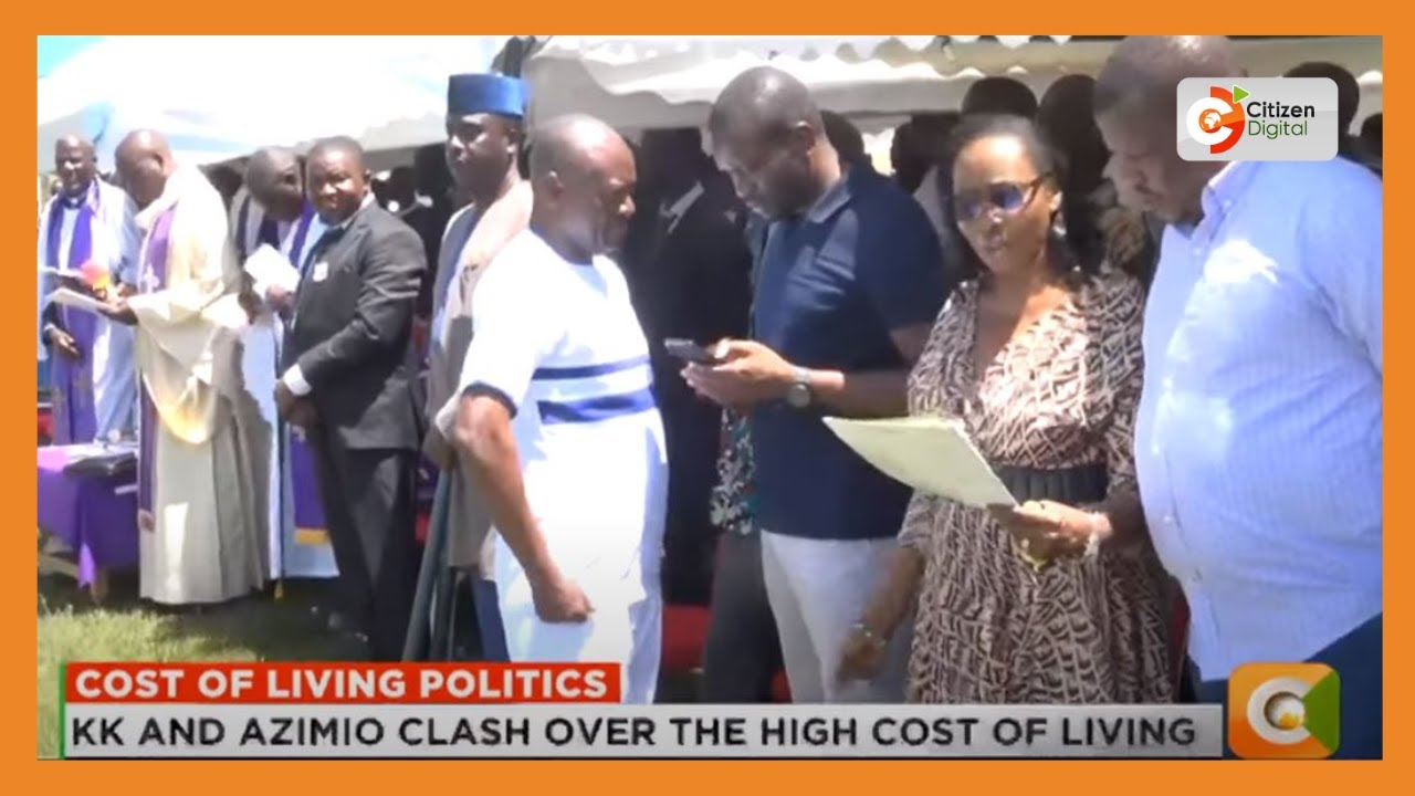 Kenya Kwanza and Azimio leaders clash over the high cost of living at the burial of Jeff Khaemba