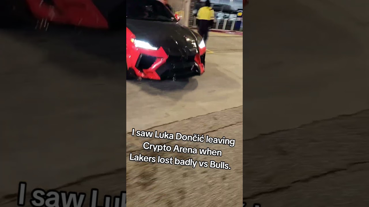 I saw Luka Dončić leaving Crypto Arena when Lakers lost badly vs Bulls.
