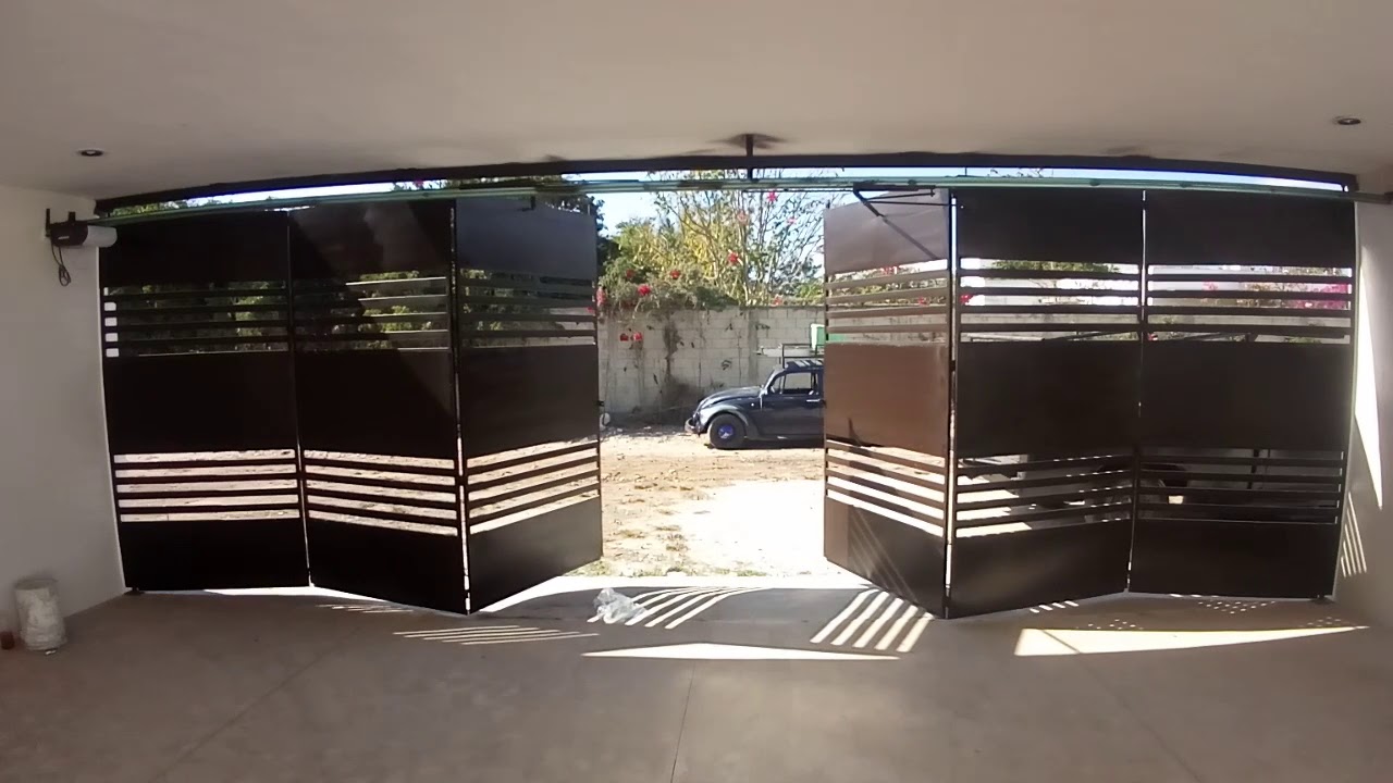 Sistema Automatico en porton de 8 mts a 6 hojas Tejero Puertas Automaticas