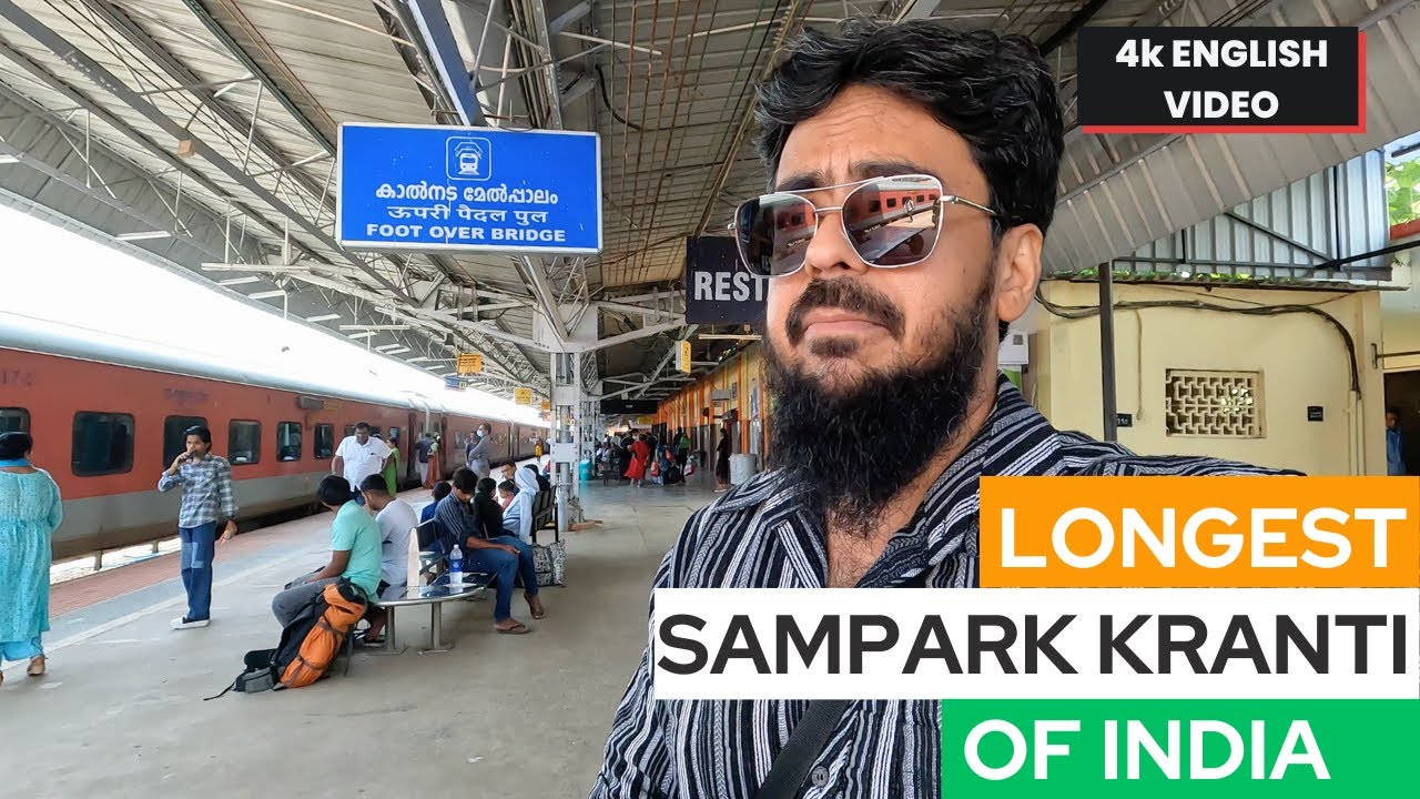 Kochuveli to Chandigarh Full Journey in 12217 Kerala Sampark Kranti Express 4k English video