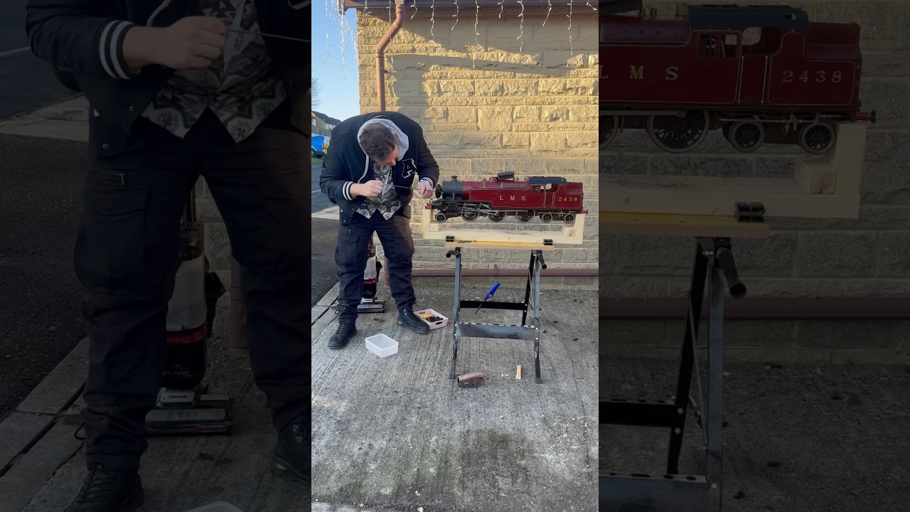 Testing my Miniature Live Steam Locomotive #steamlocomotive #hobby