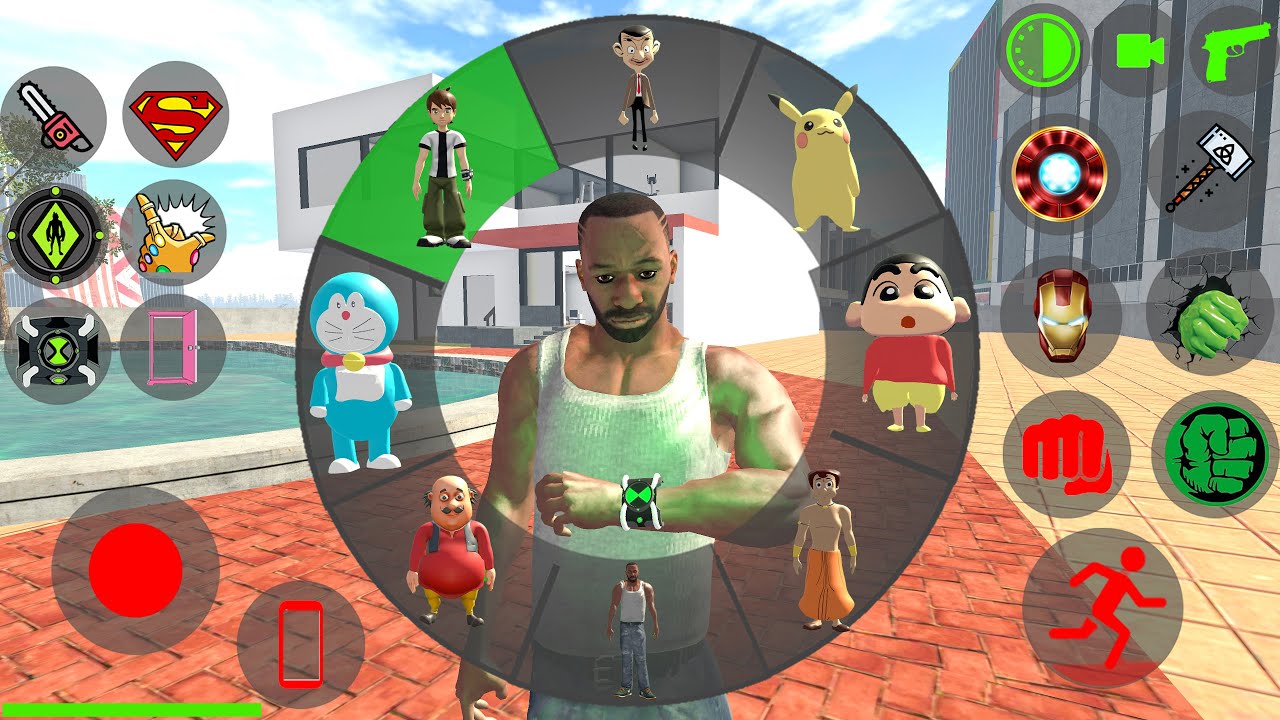 Playing As All Cartoon Characters - INDIAN BIKES DRIVING 3D