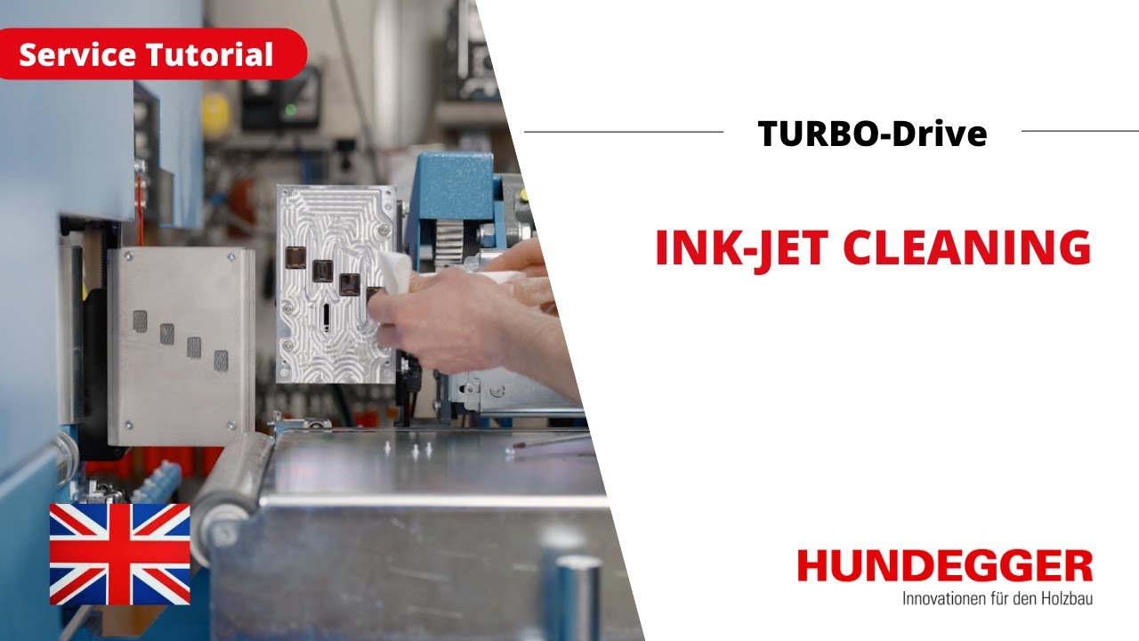 Ink-Jet Cleaning | TURBO-Drive | Service Tutorial | Hundegger