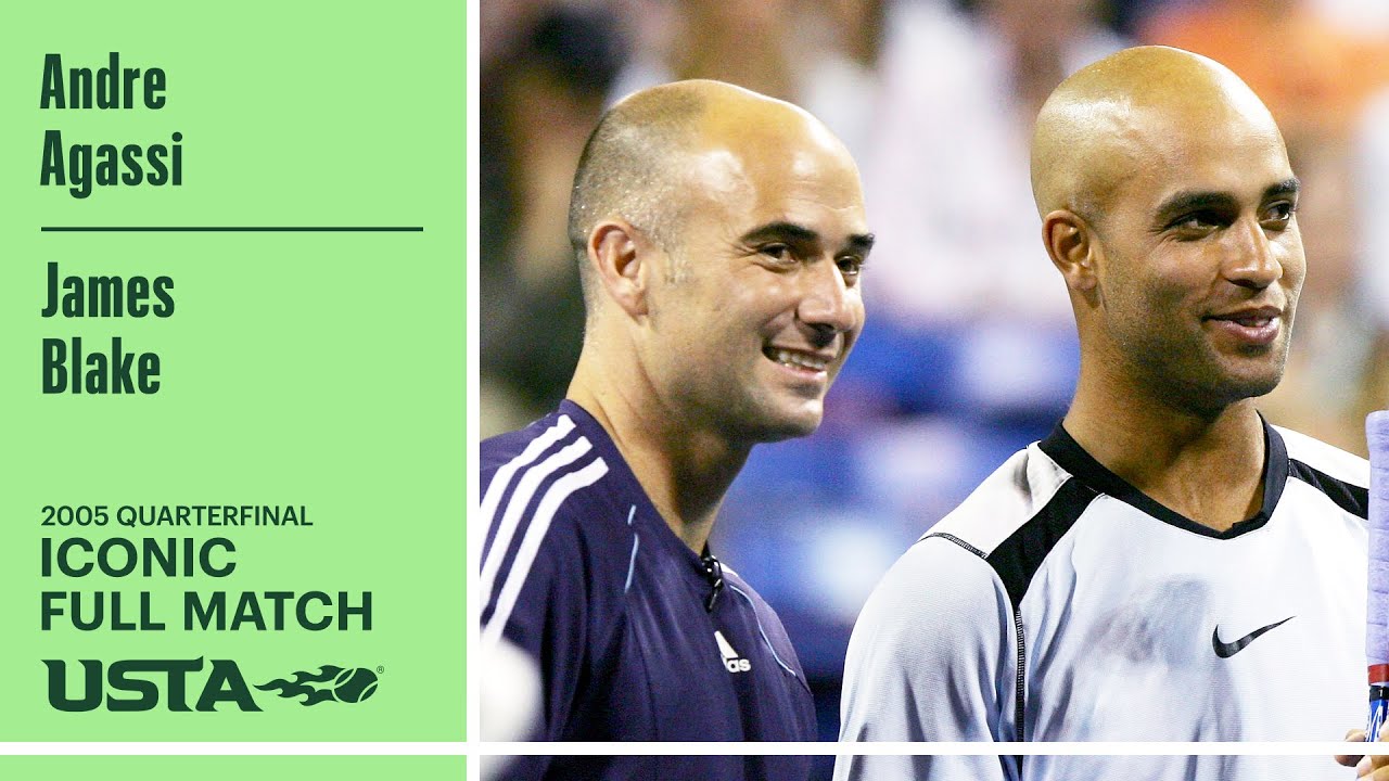 Andre Agassi vs. James Blake Iconic Full Match | 2005 US Open Quarterfinal