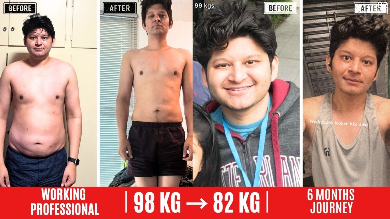 How This MBA Professional Lost 17 Kgs While Eating Outside | 98 kg to 82 kg | Real Fat Loss System