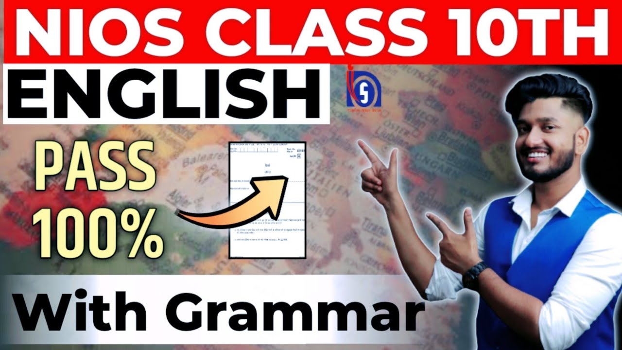 Nios Class 10th English (202) Very Very Important Questions with Answers | Grammar & Literature