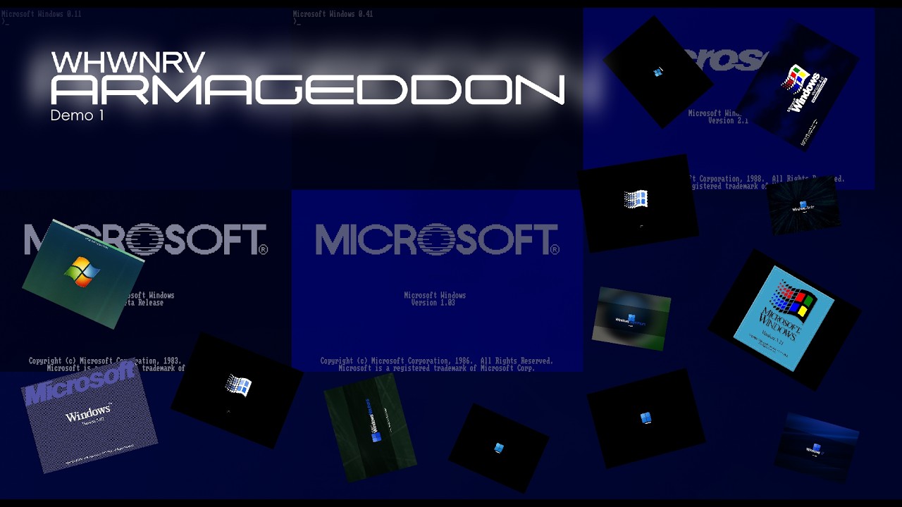 Windows History With Never Released Versions Armageddon || Demo 1