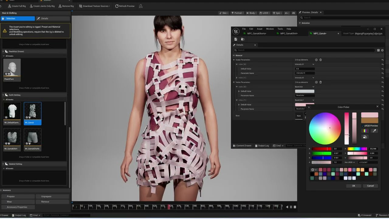 Creating a Strap & Buckle Dress in CLO 3D - MetaHuman Outfit Workflow