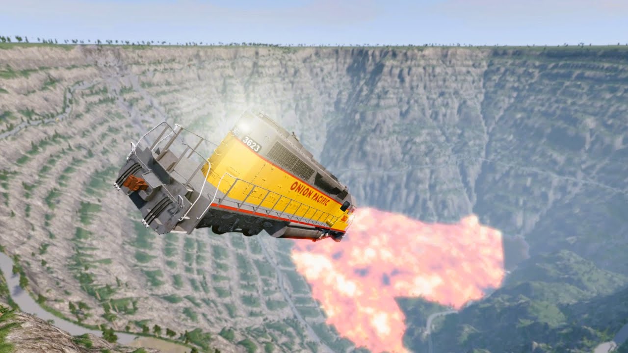 BeamNG.Drive - Leap Of Death Car Jumps and Falls Crashes #3