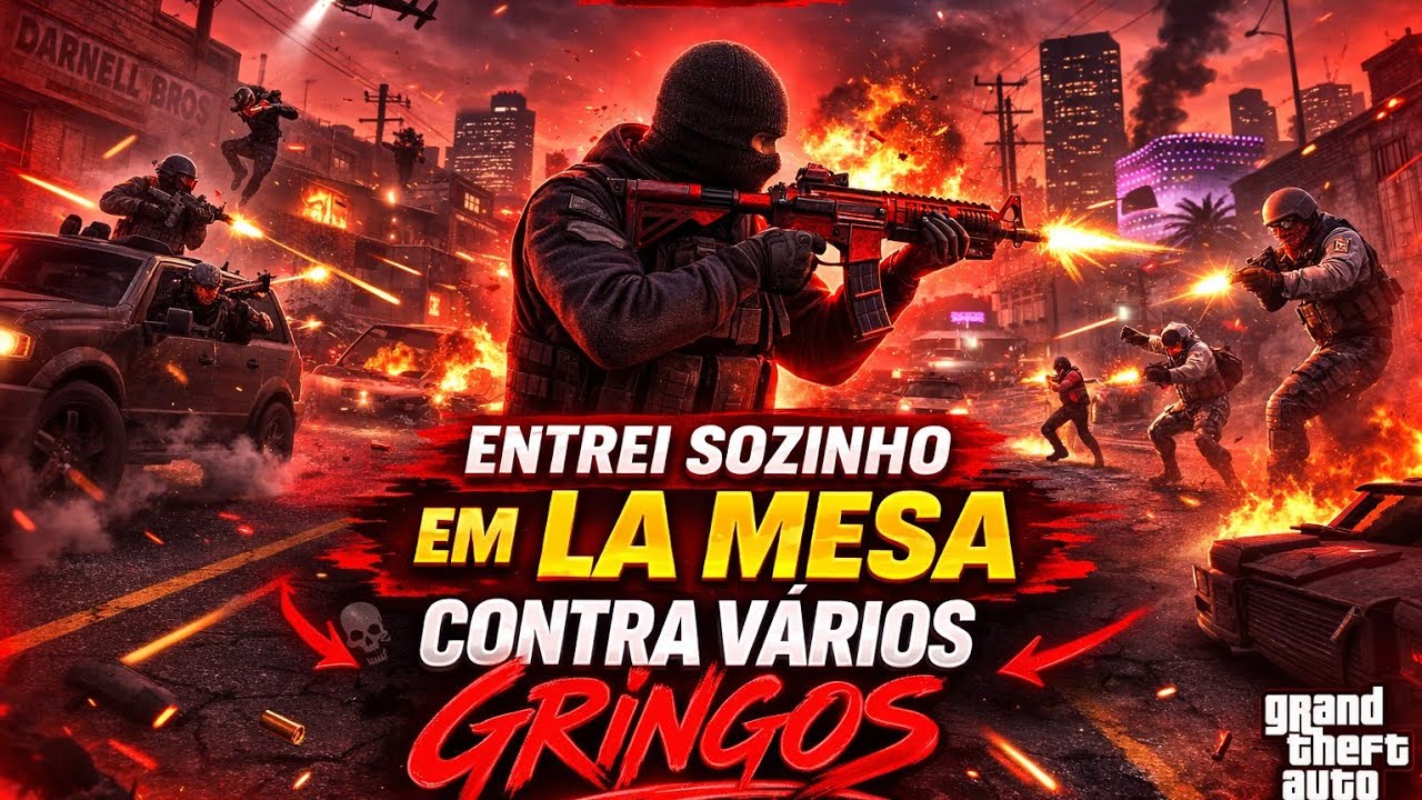 ENTREI SOZINHO EM LA MESA CONTRA VÁRIOS GRINGOS - GTA ONLINE PS5