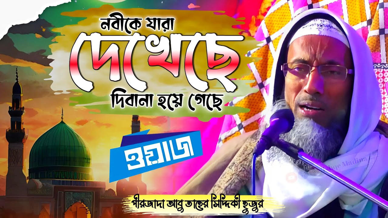 নতুন ওয়াজ | নবীকে যারা দেখেছে দিবানা হয়ে গেছে | পীরজাদা আবু তাহের সিদ্দিকী | Abu Tahir Siddiqui