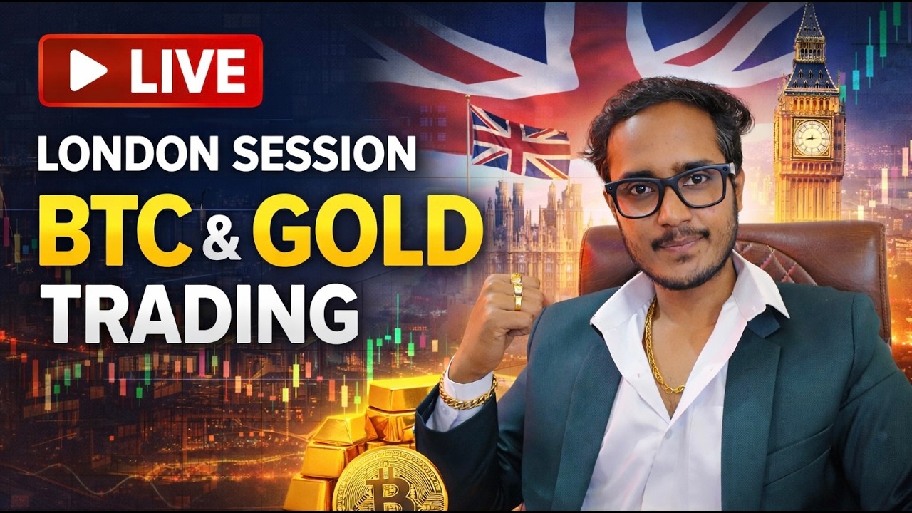 Crypto Gold Live Trading | London SESSION | 12 JUNE 2026 | THE CHARTISTT