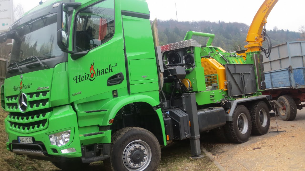 [Sound] Heizohack LKW Hacker 14-800 | Holzhacken XXL