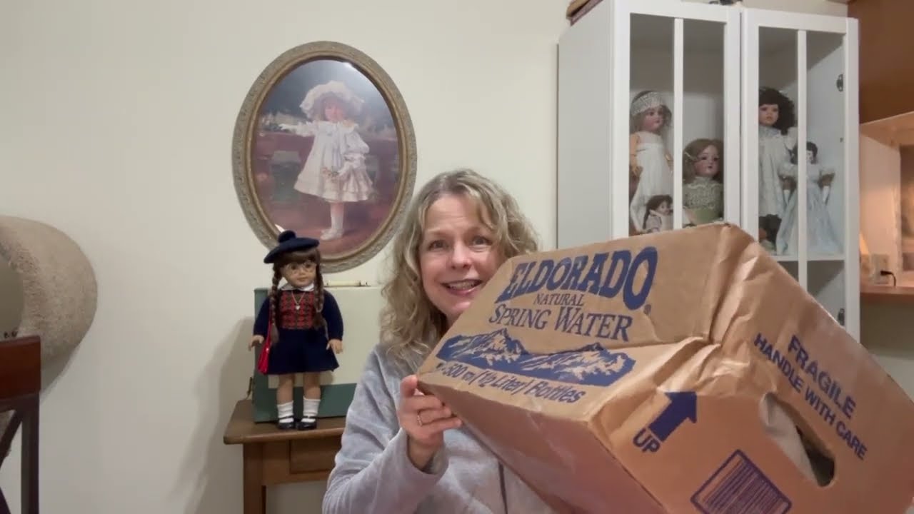 Did this American Girl doll survive the trip in this damaged box?